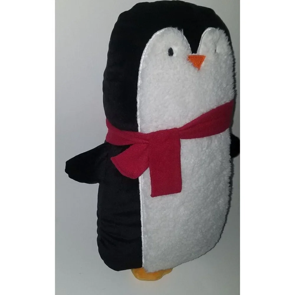 Cupcakes & Cashmere Penguin Plush Throw Pillow Stuffed Animal Toy Lovey Holiday